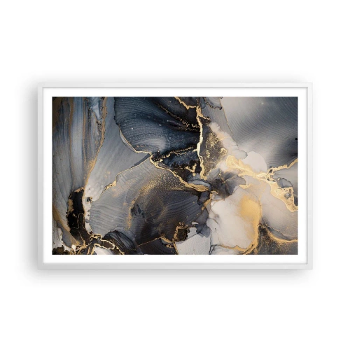 Plakat w białej ramie - Życie kamienia - 91x61 cm