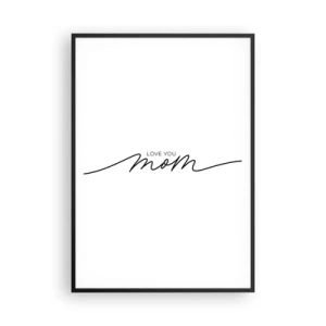 Plakat w czarnej ramie - Wielkie wzruszenie - 70x100 cm