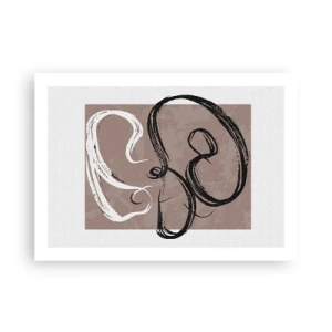 Plakat - Kompozycja – poszukiwanie pełni - 70x50 cm