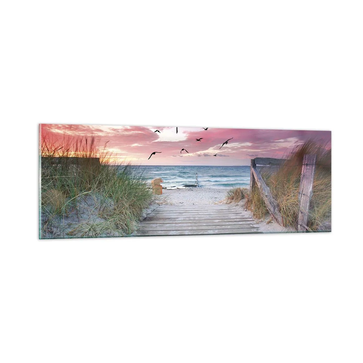 Obraz na szkle - Bałtycka impresja - 90x30 cm