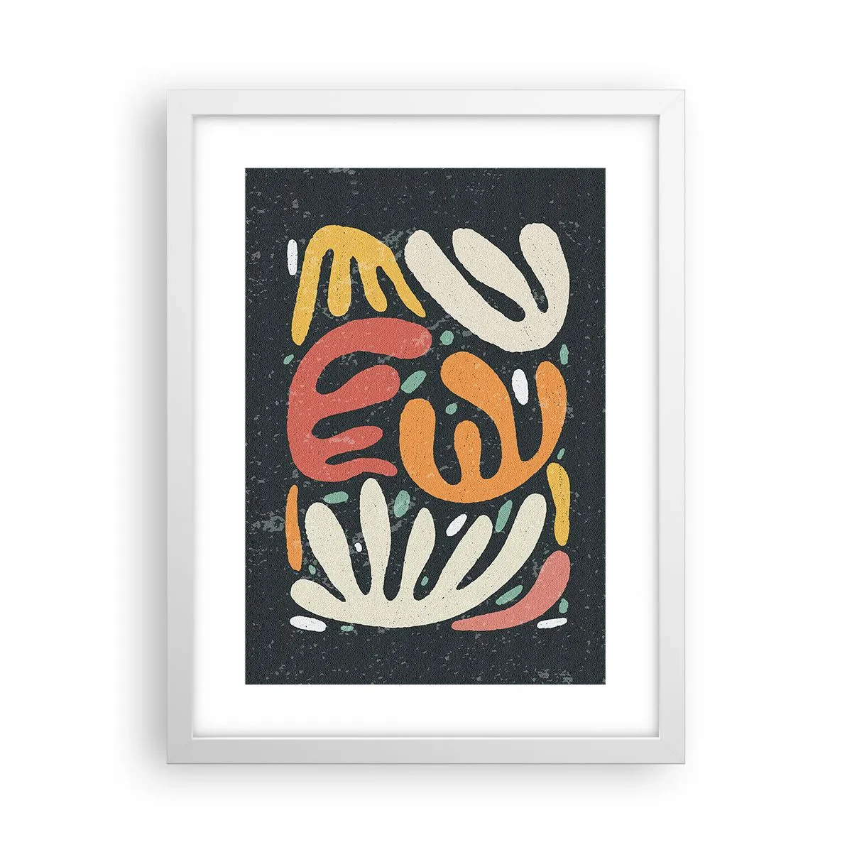 Plakat w białej ramie - Kompozycja – zaraz cię schwytam - 30x40 cm