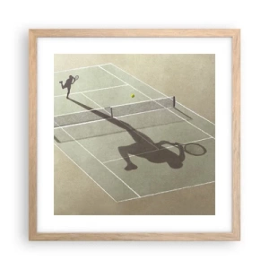 Plakat w ramie jasny dąb - Pokonać siebie - 40x40 cm