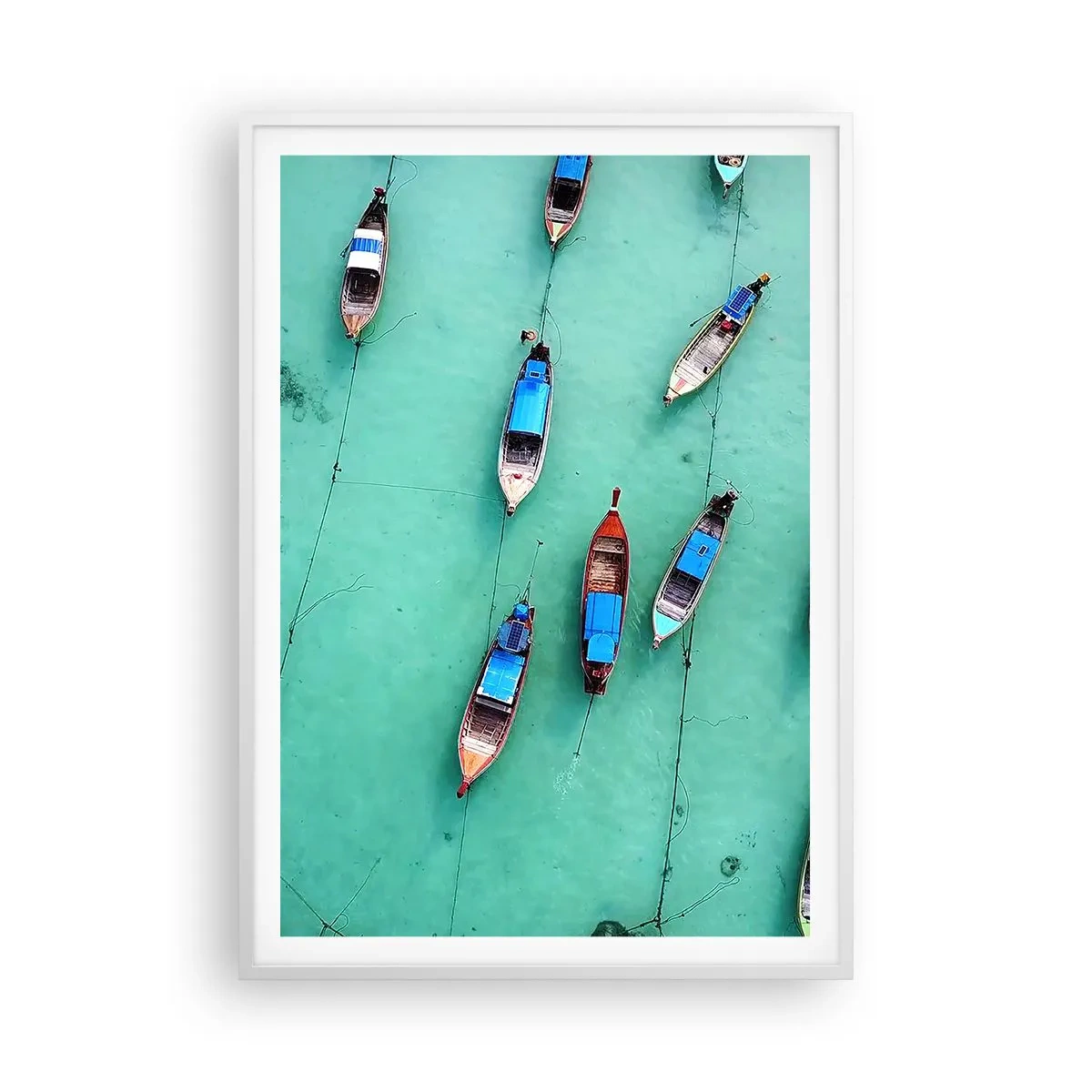 Plakat w białej ramie - W radosnym oczekiwaniu - 70x100 cm