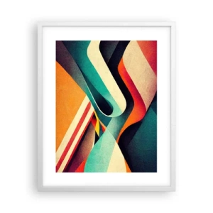 Plakat w białej ramie - Kompozycja intensywna - 40x50 cm