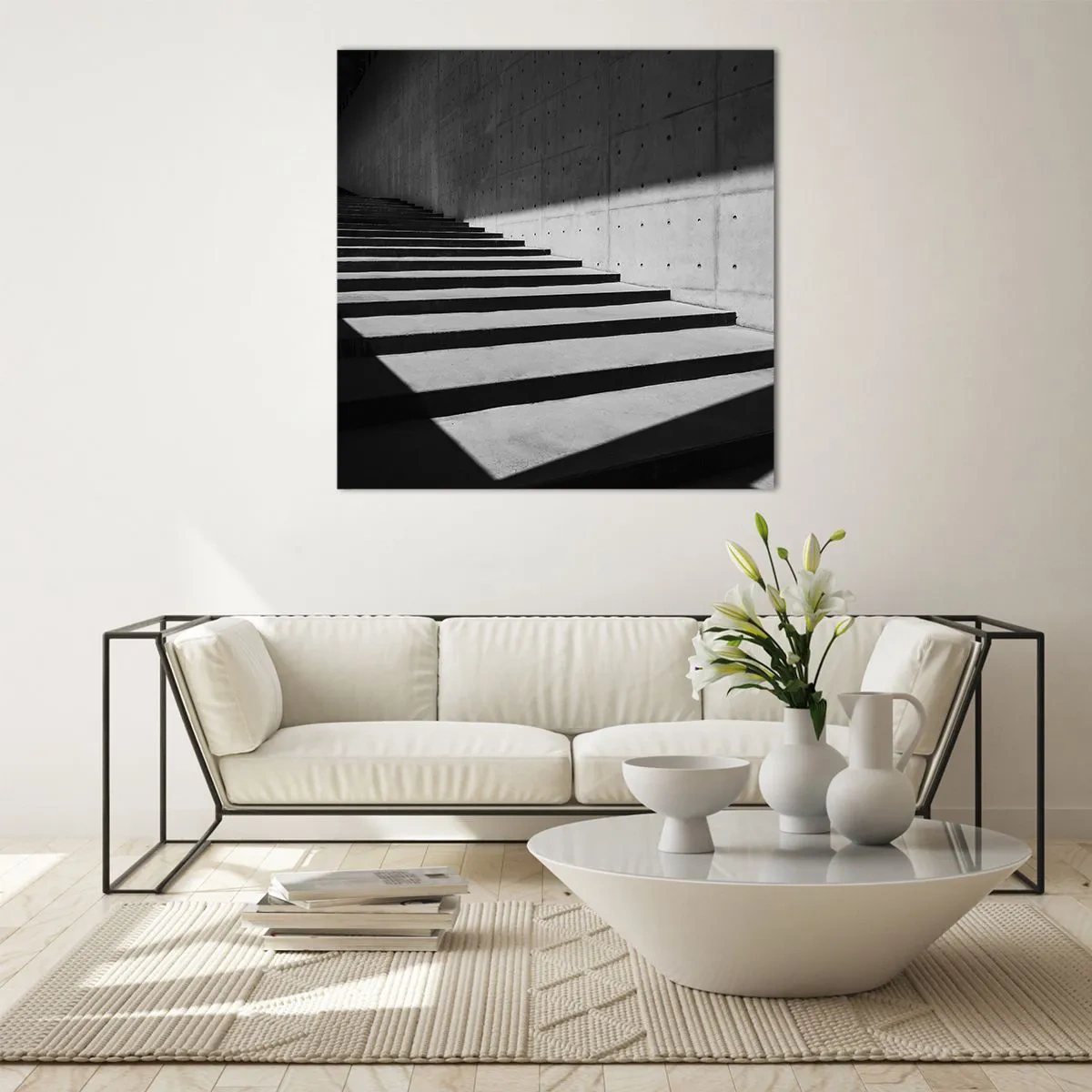 Obraz na szkle - Surowa uroda modernizmu - 60x60 cm