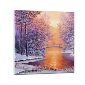 Obraz na szkle - Spotkajmy się tu - 50x50 cm