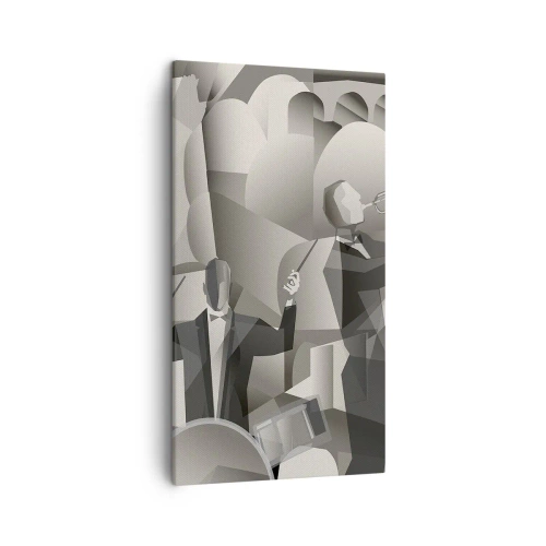 Obraz na płótnie - W przestrzeni dźwięków - 45x80 cm