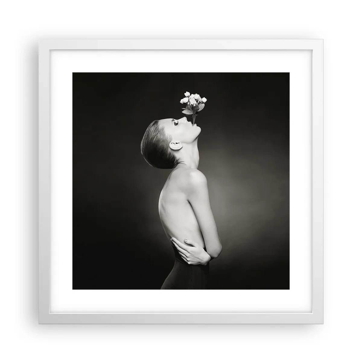Plakat w białej ramie - Ekscentryczna elegancja - 40x40 cm