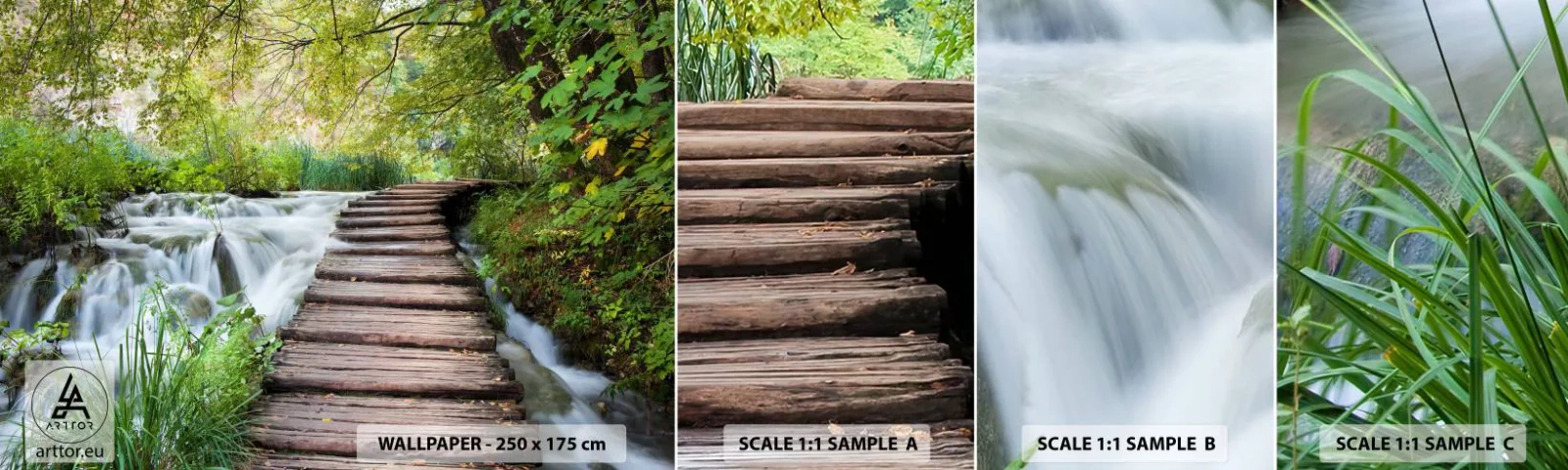 Fototapeta Próbka Standard Eco - Wcale nie cicha woda - Krajobraz, Chorwacja, Natura - 100x30 cm