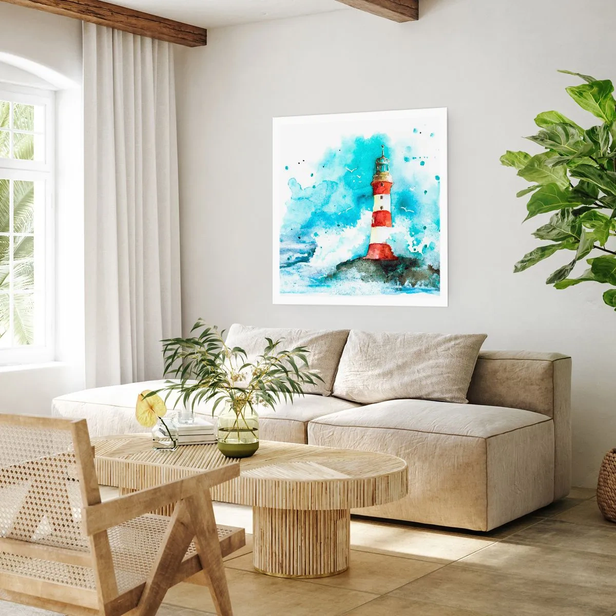 Plakat - Jedność żywiołów - 30x30 cm