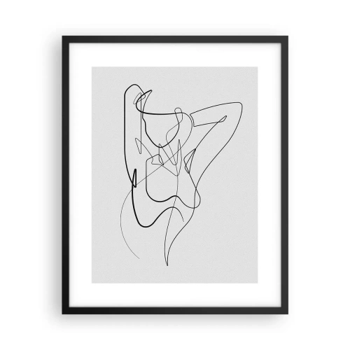 Plakat w czarnej ramie - Naprawdę, jaka jesteś... - 40x50 cm