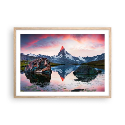 Plakat w ramie jasny dąb - Serce gór jest gorące - 70x50 cm