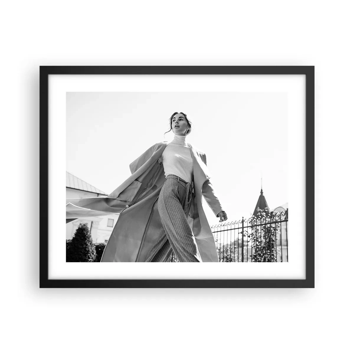 Plakat w czarnej ramie - Idziesz ze mną? - 50x40 cm