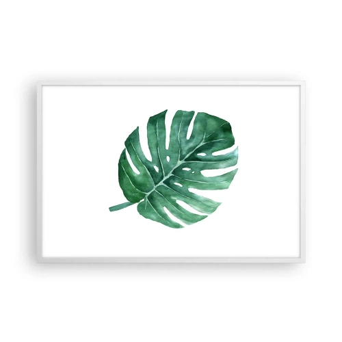 Plakat w białej ramie - Zielony koncept - 91x61 cm