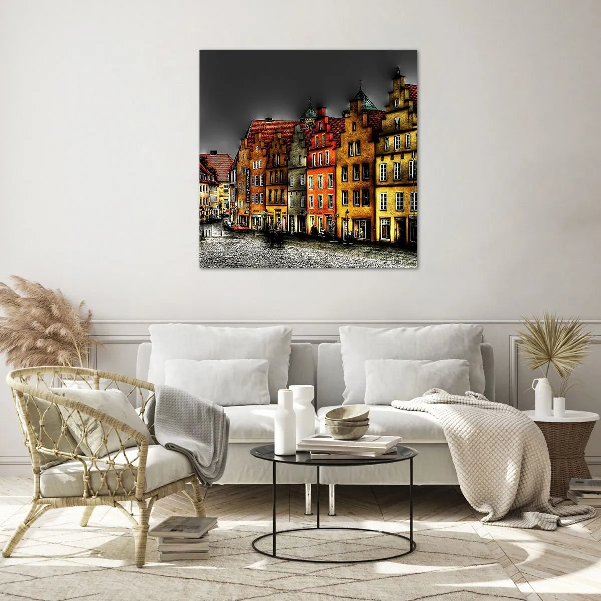 Obraz na szkle - Brakuje tylko zaczarowanej dorożki - 70x70 cm