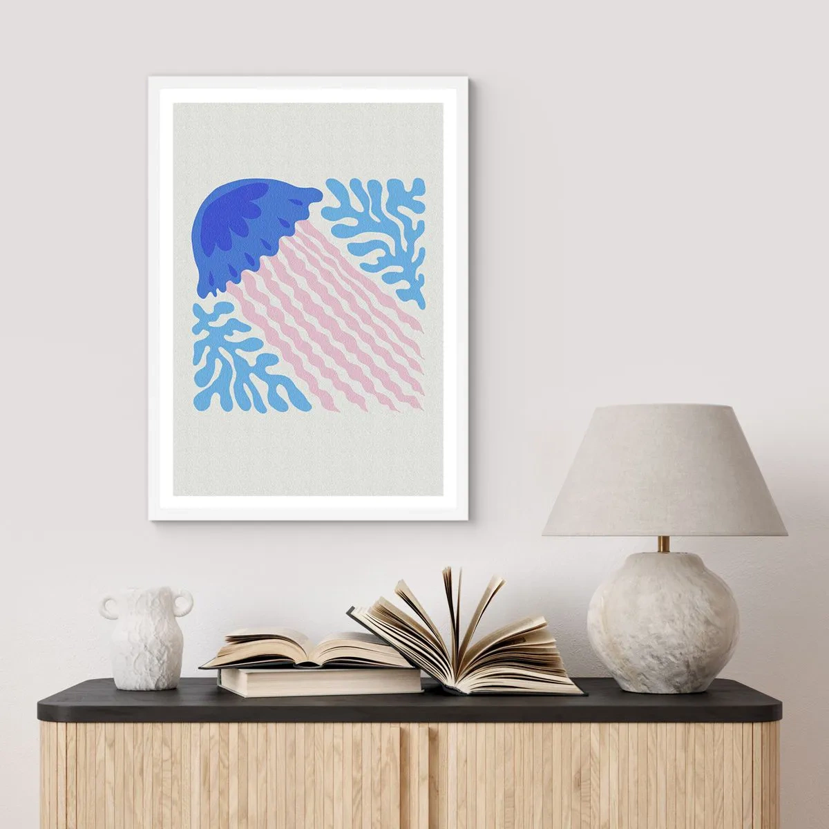 Plakat w białej ramie - Jak z innego świata - 50x70 cm