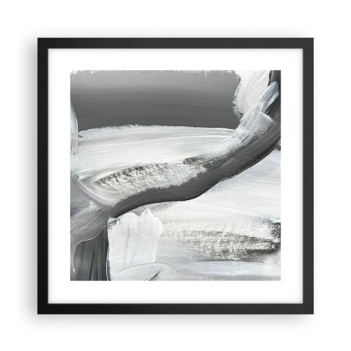 Plakat w czarnej ramie - Zdecydowanym ruchem - 40x40 cm