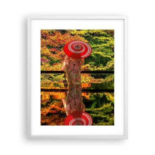 Plakat w białej ramie - W świątyni natury - 40x50 cm