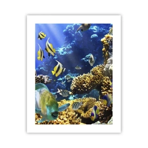 Plakat - Duży ruch na wakacyjnym szlaku - 40x50 cm