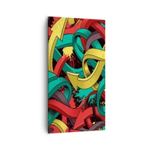 Obraz na płótnie - Którędy do celu? - 55x100 cm