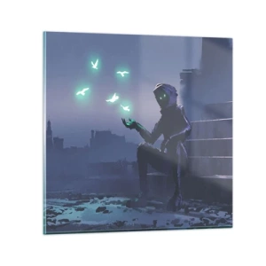 Obraz na szkle - Życie powróci - 70x70 cm