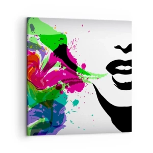 Obraz na płótnie - Opowieść w kolorach tęczy - 50x50 cm