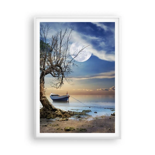 Plakat w białej ramie - To koniec czy początek? - 70x100 cm