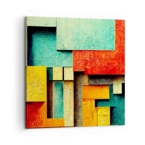 Obraz na płótnie - Festiwal kątów prostych - 60x60 cm