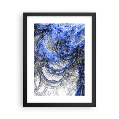 Plakat w czarnej ramie - Narodziny fali - 30x40 cm