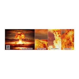 Fototapeta Próbka Premium Canvas - I stanie się koniec - Bomba Atomowa, Militaria, Grafika - 100x30 cm