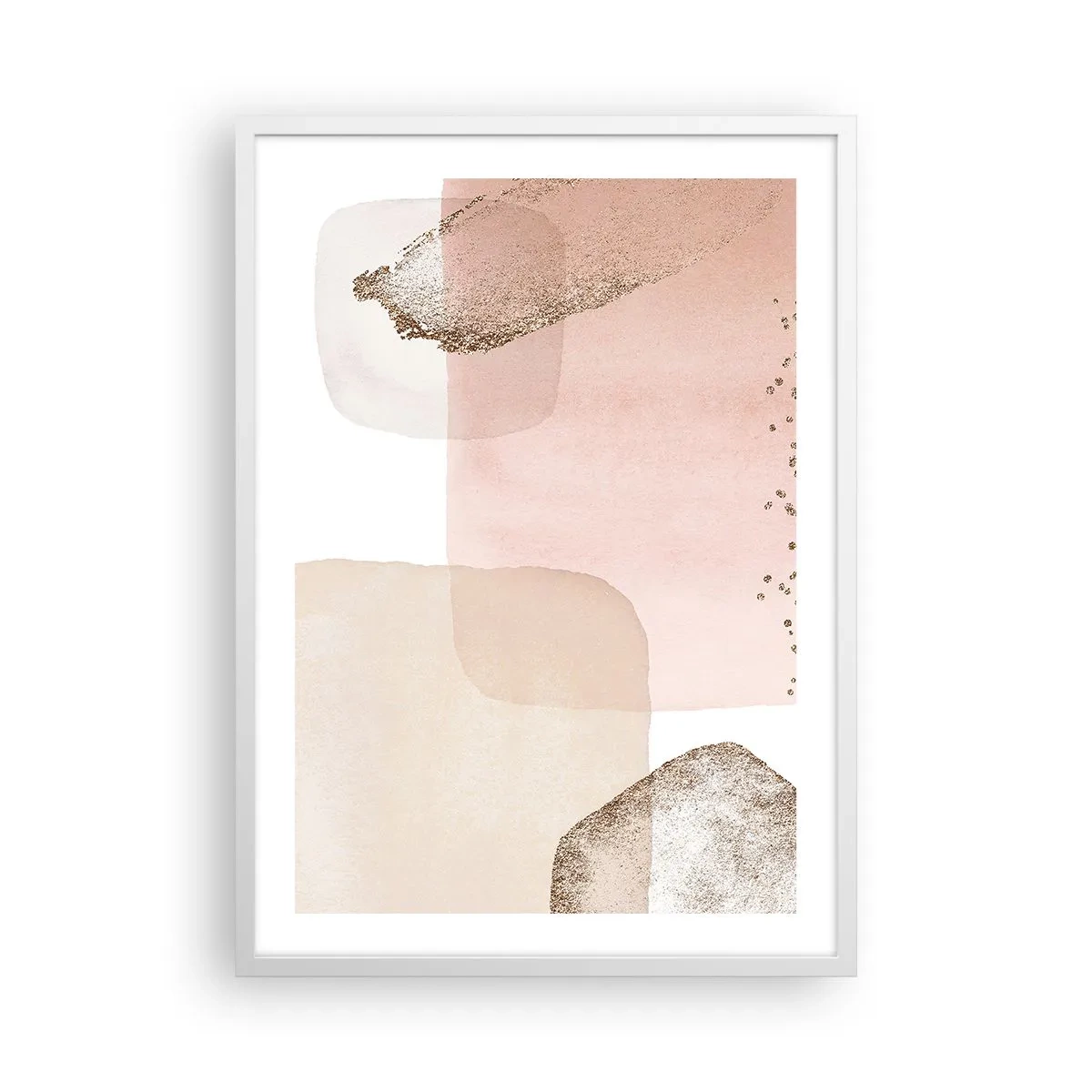 Plakat w białej ramie - Spojrzenie przez kolor - 50x70 cm