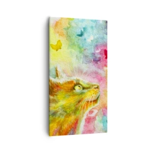 Obraz na płótnie - Baju-baju w kocim raju - 55x100 cm