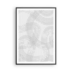 Plakat w czarnej ramie - Nie ma prostej drogi - 70x100 cm