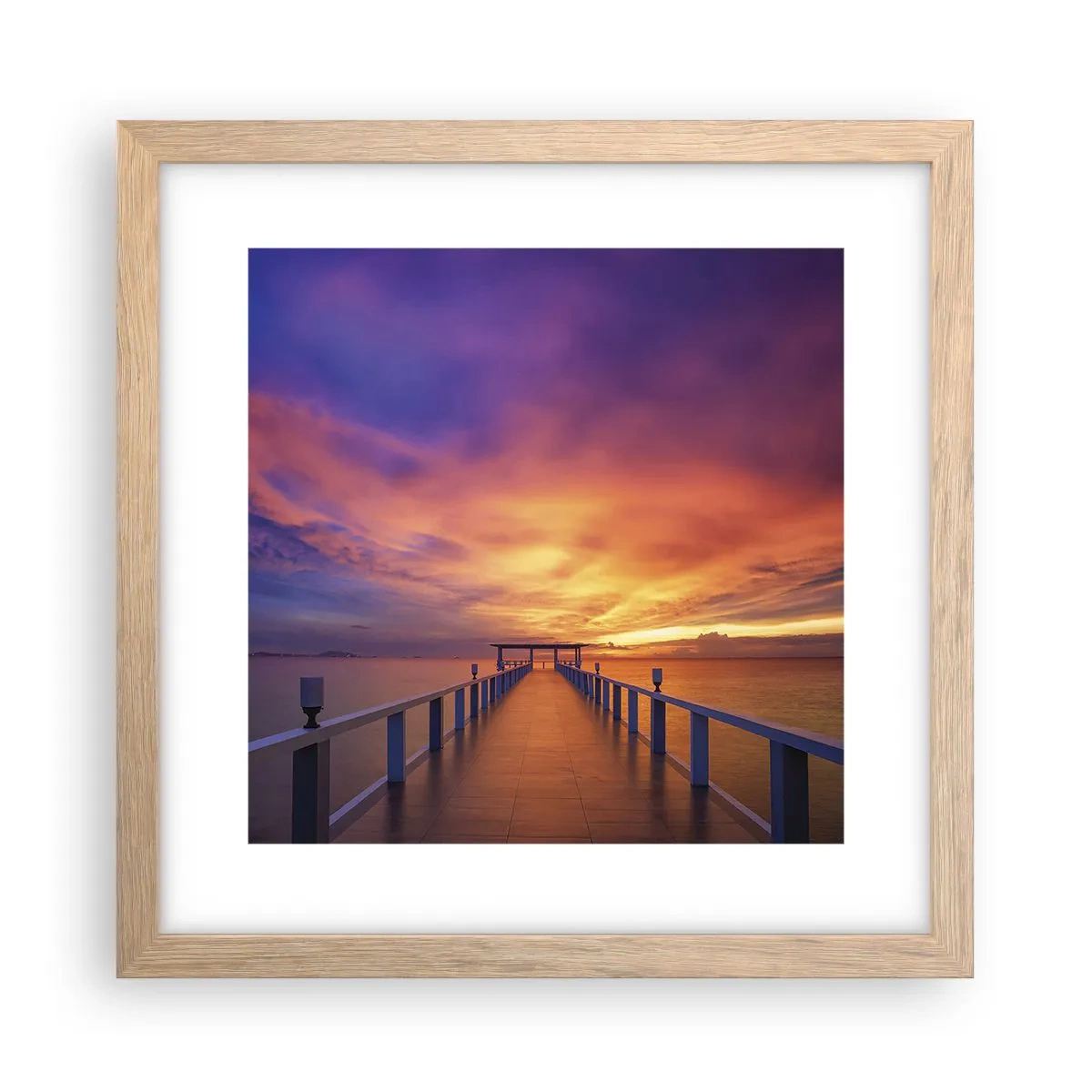 Plakat w ramie jasny dąb - Bez końca - 30x30 cm