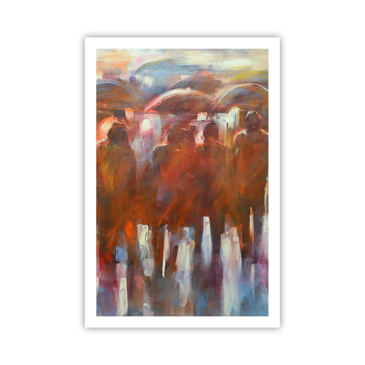 Plakat - Równi w deszczu i mgle - 61x91 cm