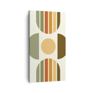 Obraz na płótnie - W kolorach ziemi - 45x80 cm