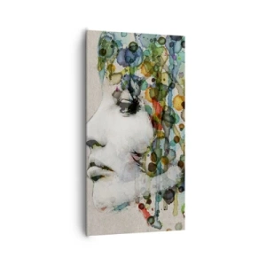 Obraz na płótnie - Wyłoniła się z szarości - 65x120 cm