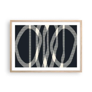 Plakat w ramie jasny dąb - Próba przełamania ciemności - 70x50 cm