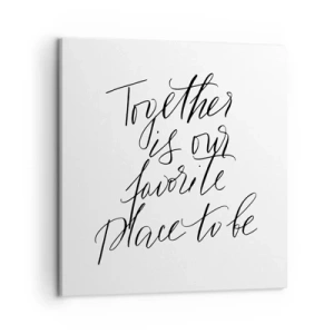 Obraz na płótnie - Też to czujesz? - 50x50 cm