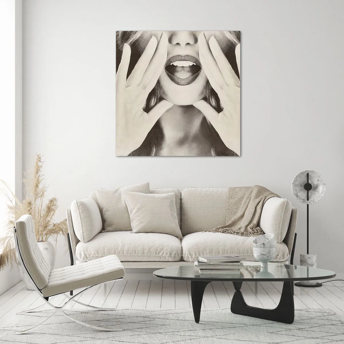 Obraz na szkle - Już idę! - 70x70 cm