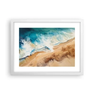 Plakat w białej ramie - Powracająca fala - 40x30 cm