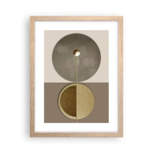 Plakat w ramie jasny dąb - Doskonała równowaga - 30x40 cm