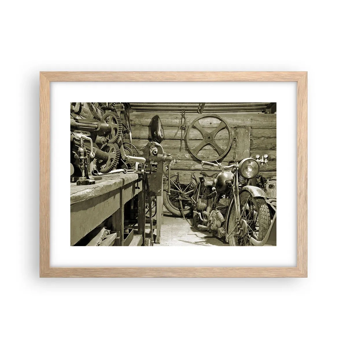 Plakat w ramie jasny dąb - W szopie wuja Władka - 40x30 cm