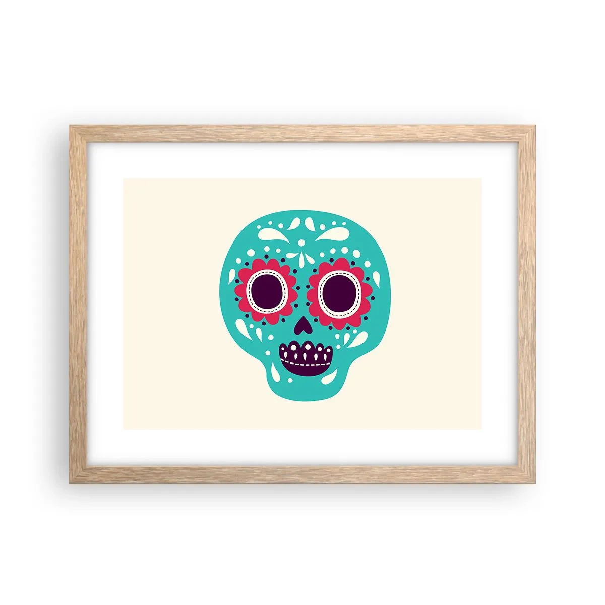 Plakat w ramie jasny dąb - Życie – zabawa aż do śmierci - 40x30 cm