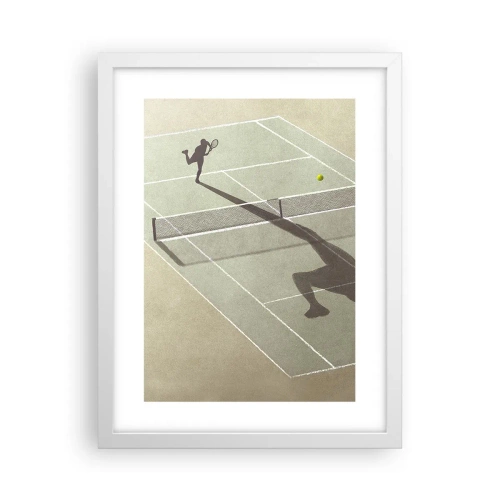 Plakat w białej ramie - Pokonać siebie - 30x40 cm