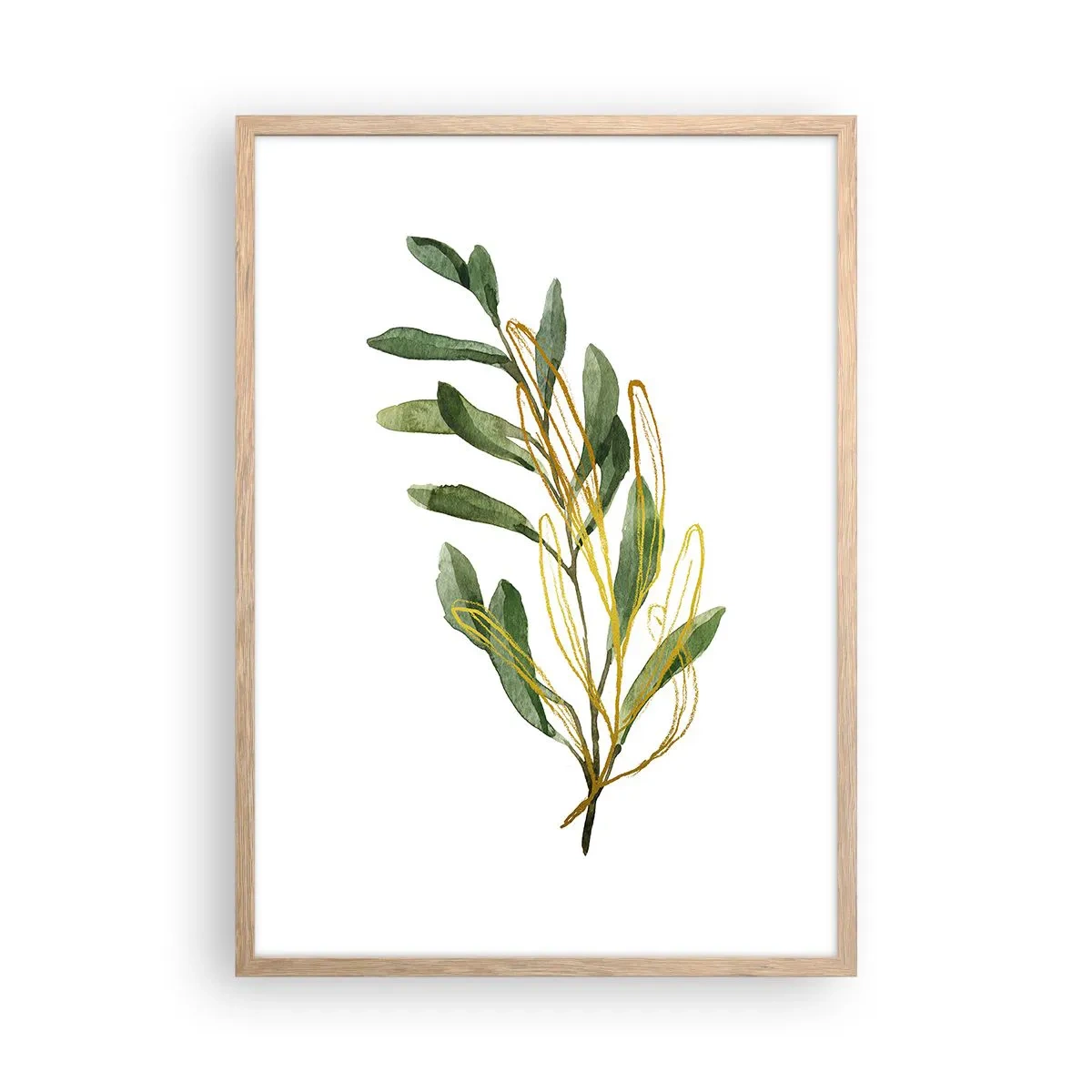 Plakat w ramie jasny dąb - Wszystko co dobre - 50x70 cm