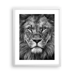 Plakat w białej ramie - W stroju koronacyjnym - 40x50 cm