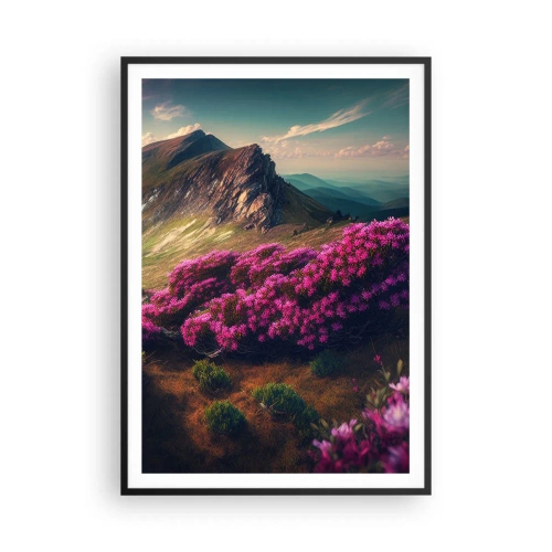 Plakat w czarnej ramie - Lato w górach - 70x100 cm