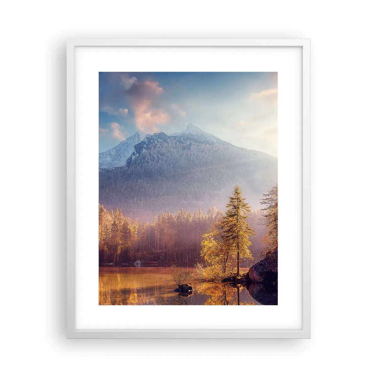 Plakat w białej ramie - W górach i dolinach - 40x50 cm