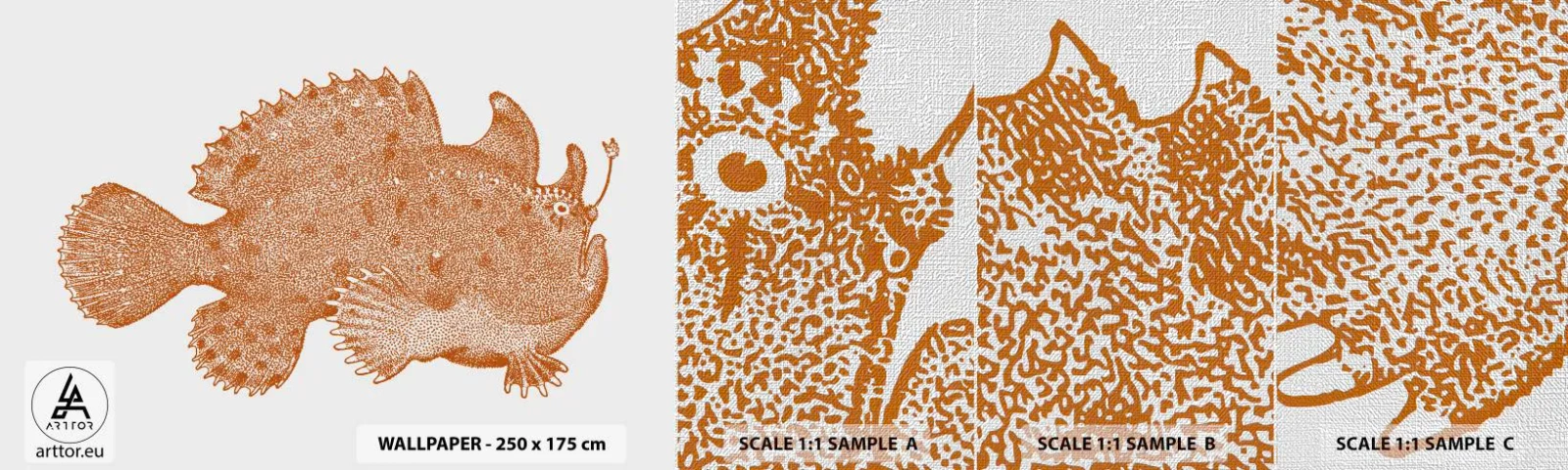 Fototapeta Próbka Premium Canvas - A jednak ryba - Ryba Morska, Ocean, Nadmorski - 100x30 cm